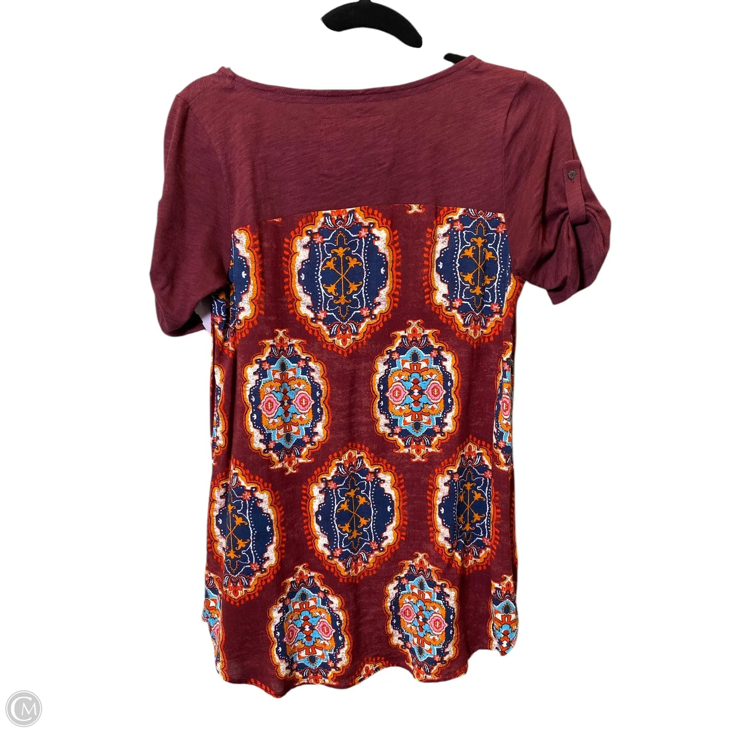 Top Short Sleeve By Meadow Rue In Red, Size: Xs
