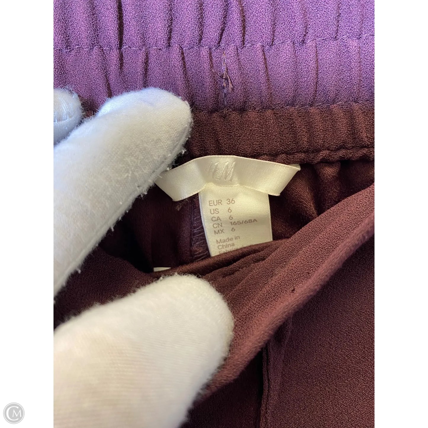 Shorts By H&m In Maroon, Size: 6