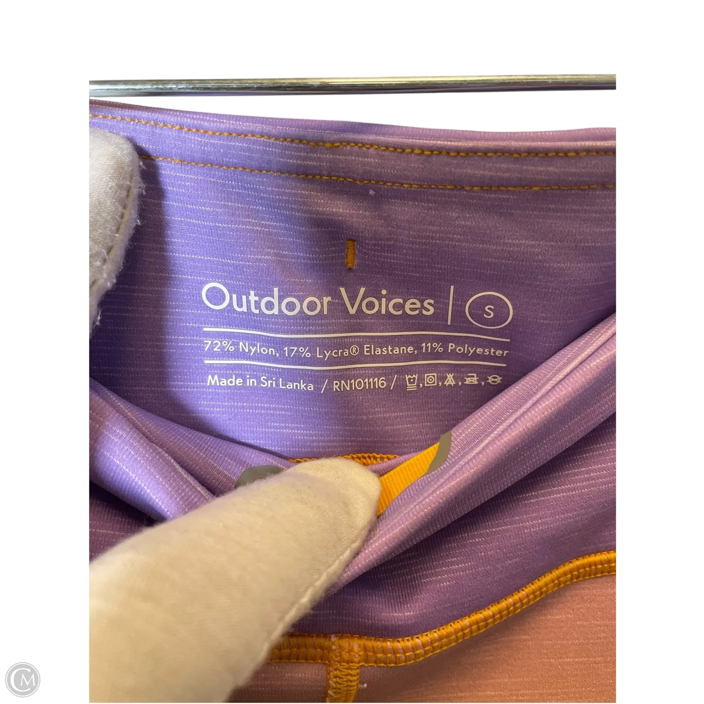 Athletic Leggings By Outdoor Voices In Multi-colored, Size: S