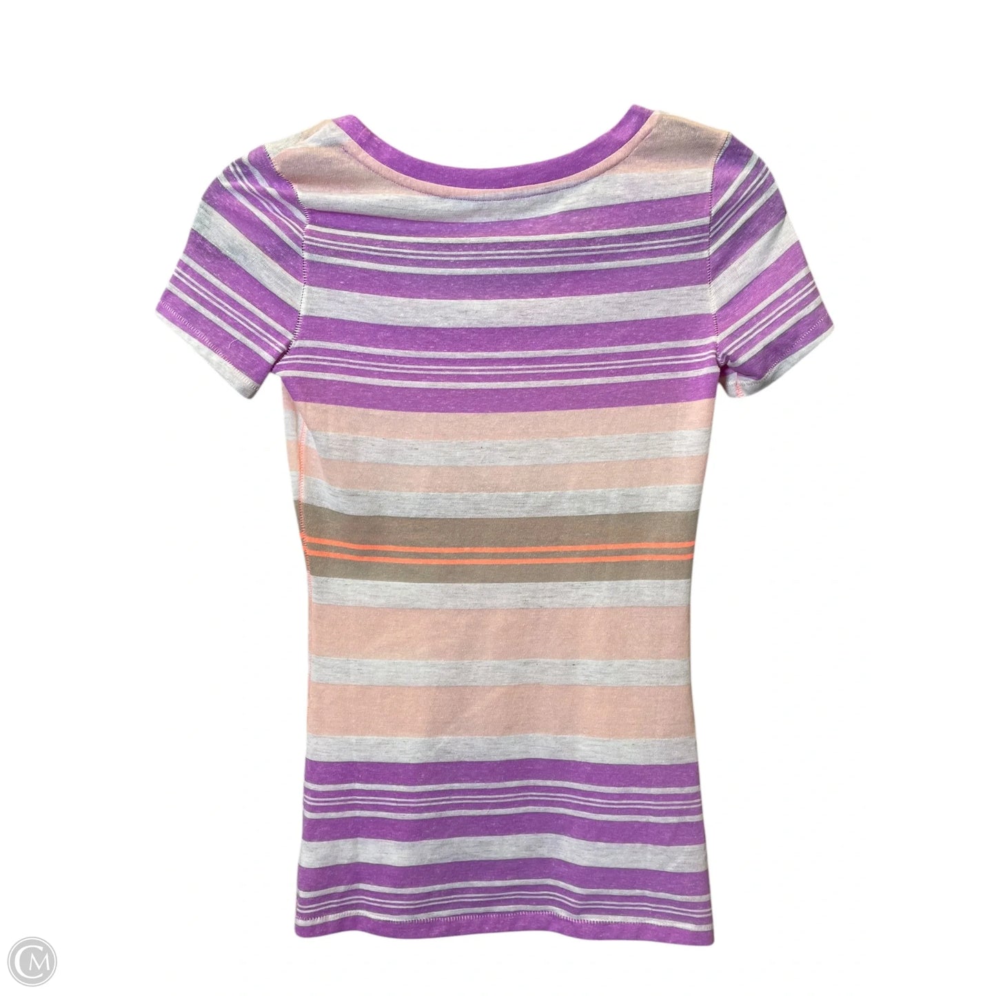 Top Short Sleeve By American Eagle In Multi-colored, Size: S