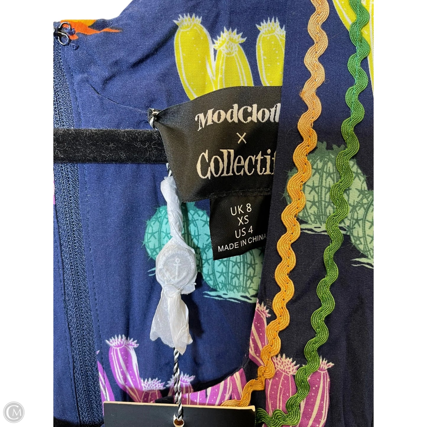 Dress Casual Midi By Modcloth In Multi-colored, Size: Xs