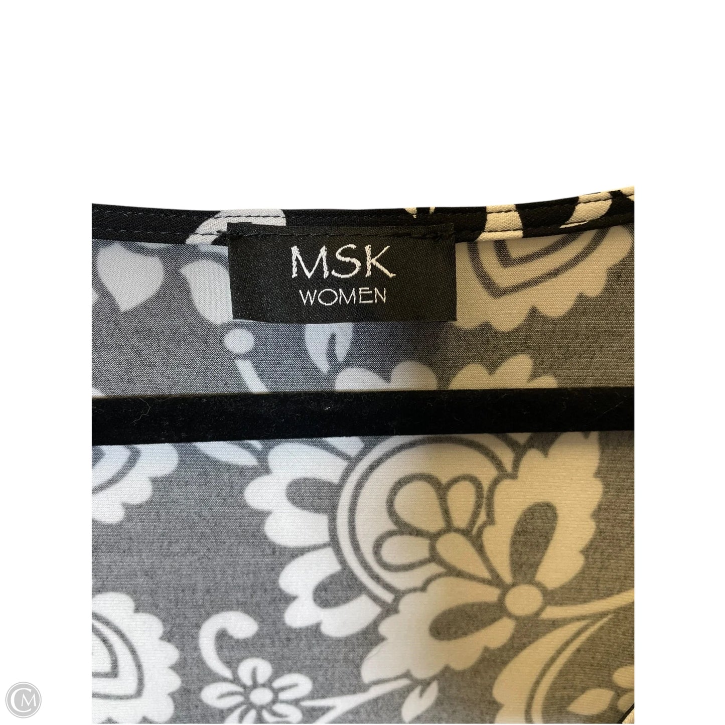 Dress Casual Maxi By Msk In Black & White, Size: Xl