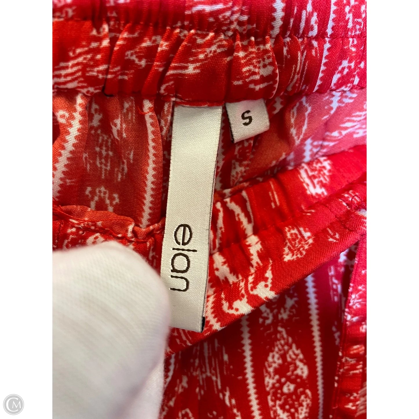 Pants Wide Leg By Elan In Red, Size: S