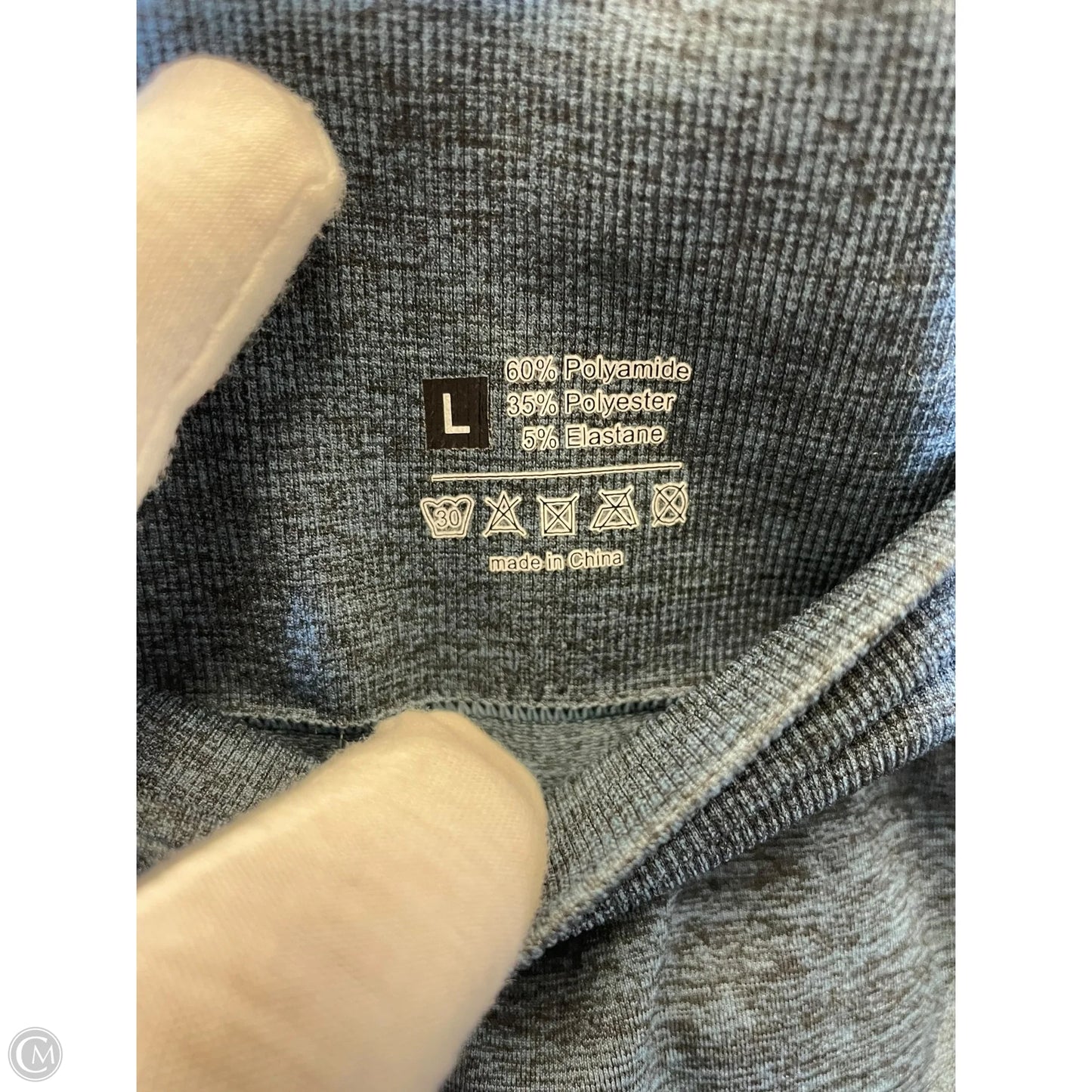 Athletic Leggings By Cmc In Blue, Size: L