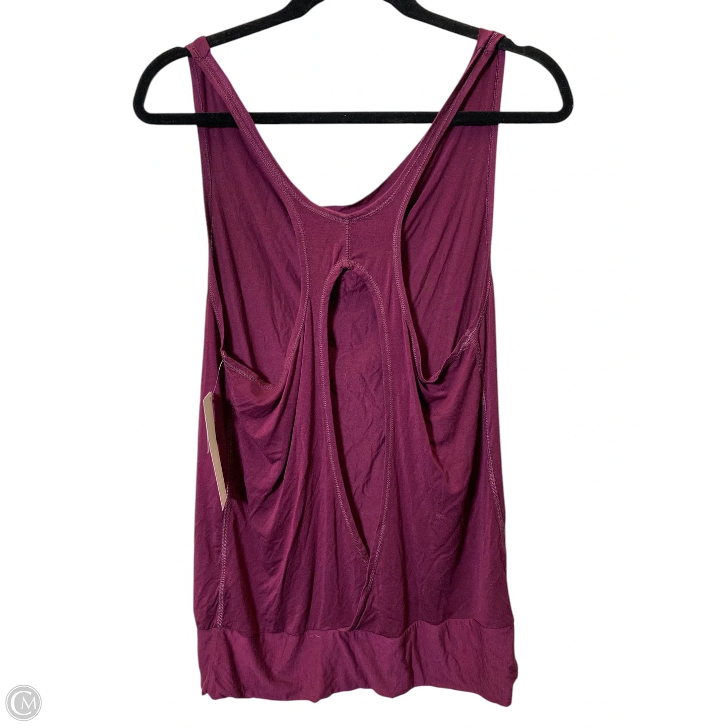 Athletic Tank Top By Cmc In Maroon, Size: M