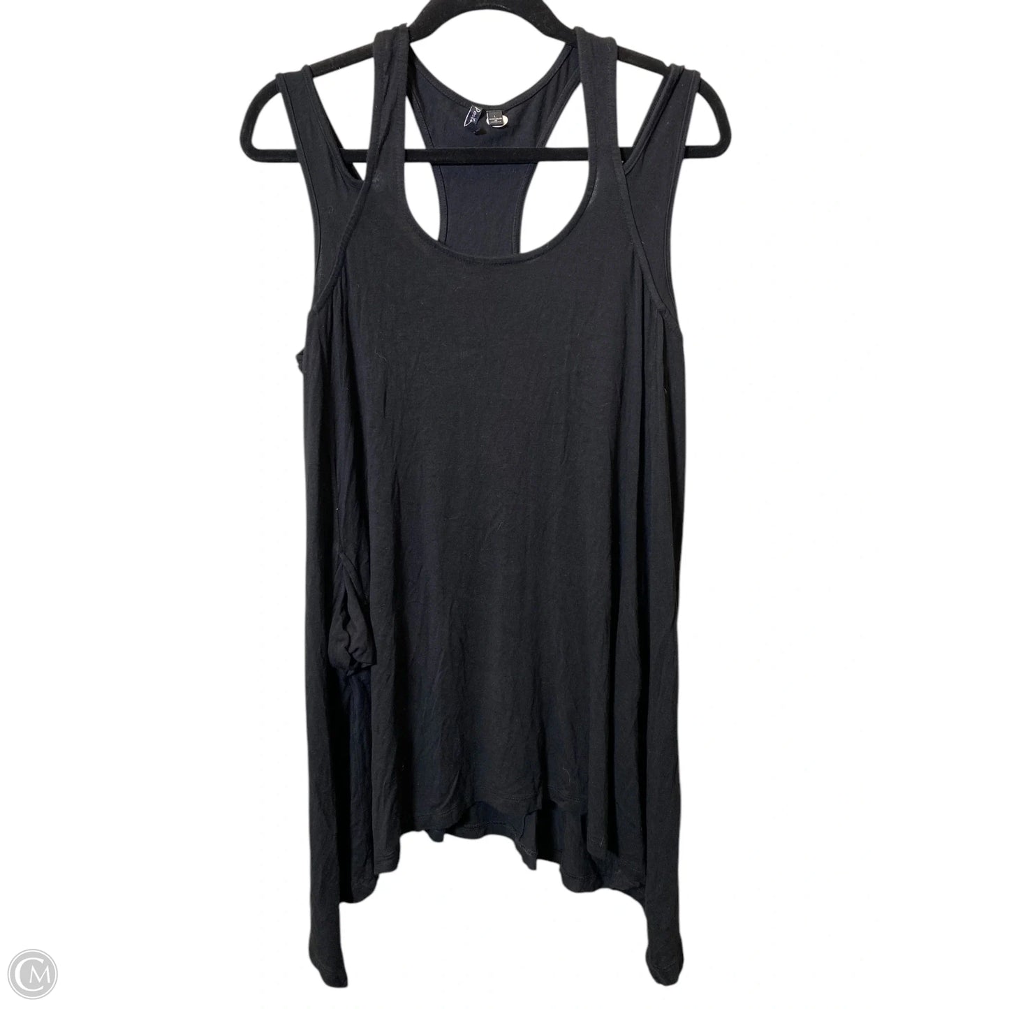 Top Sleeveless By Cmc In Black, Size: L