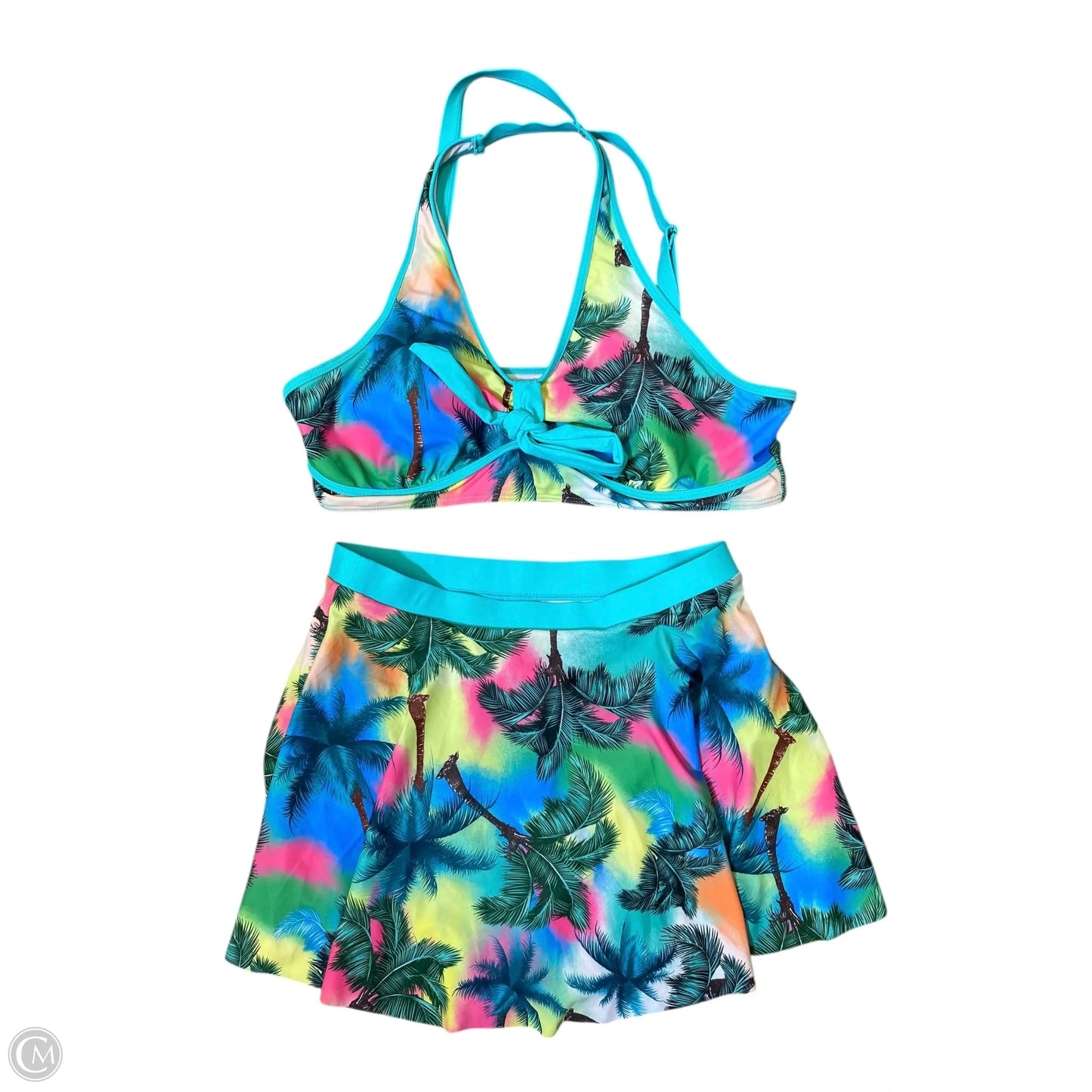 Swimsuit 2pc By Cmc In Tropical Print, Size: 2x