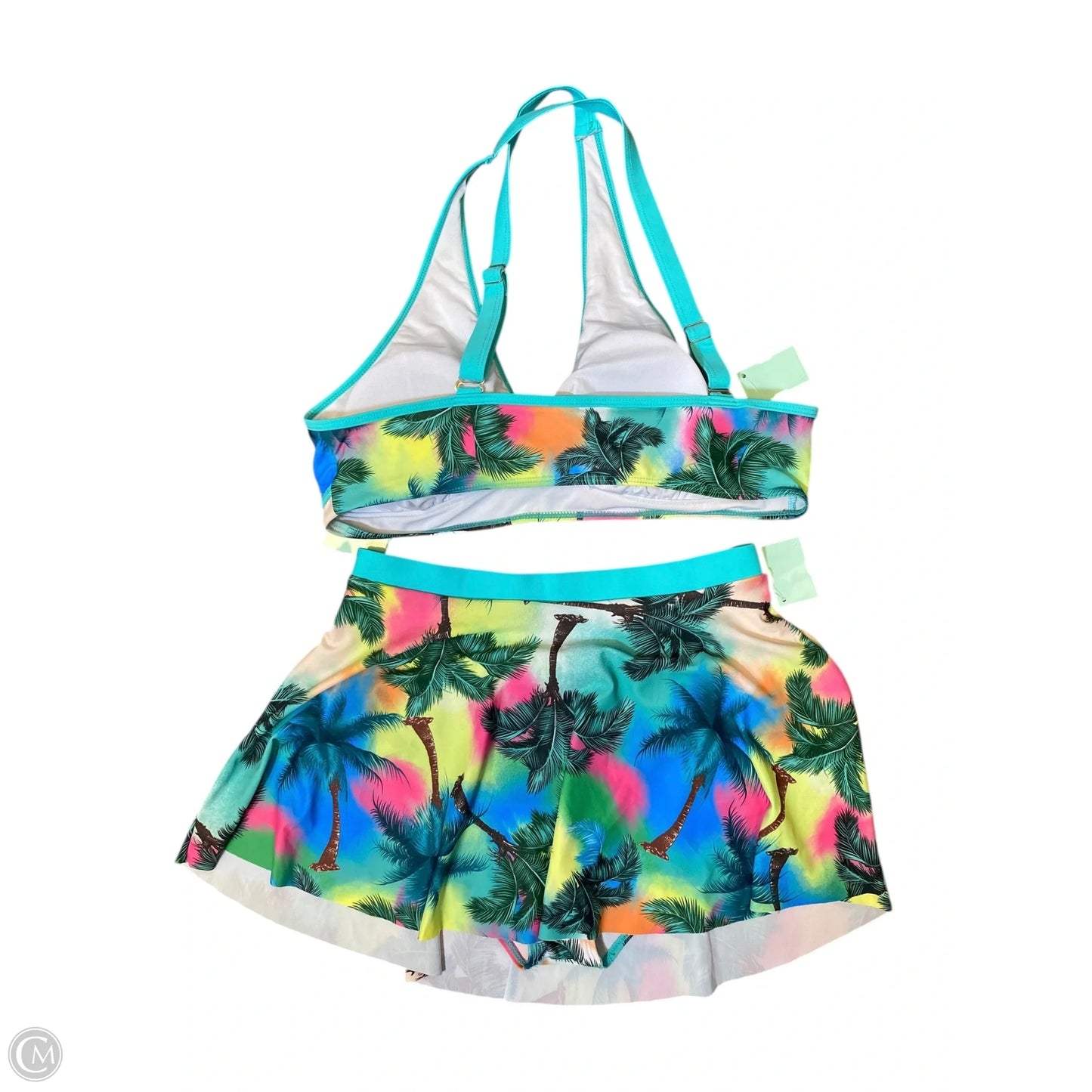 Swimsuit 2pc By Cmc In Tropical Print, Size: 2x