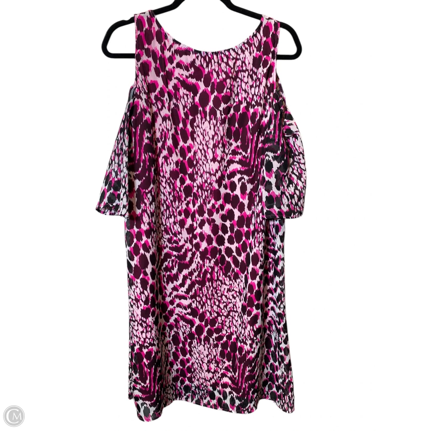 Dress Casual Short By Tacera In Pink & White, Size: 10