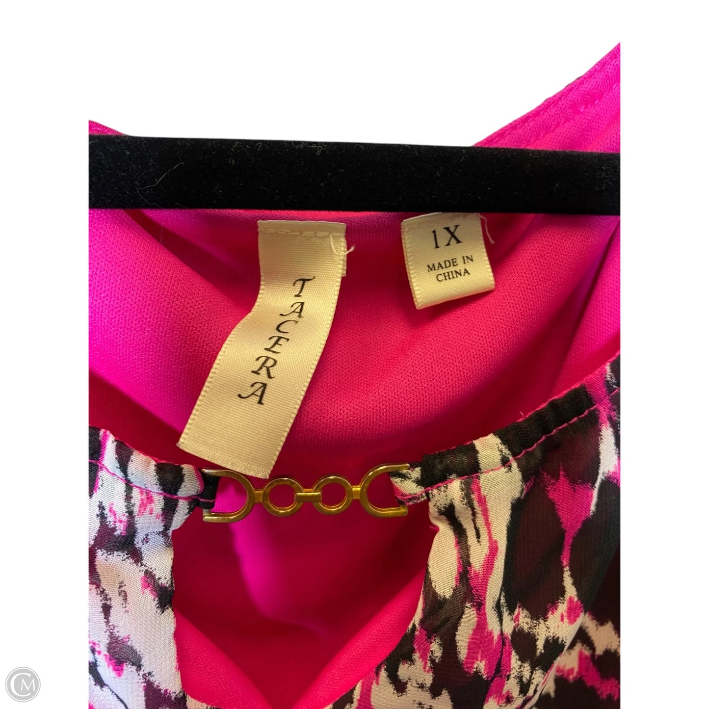 Dress Casual Short By Tacera In Pink & White, Size: 10