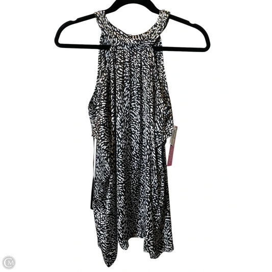 Top Short Sleeve By Belldini In Black & White, Size: 1x