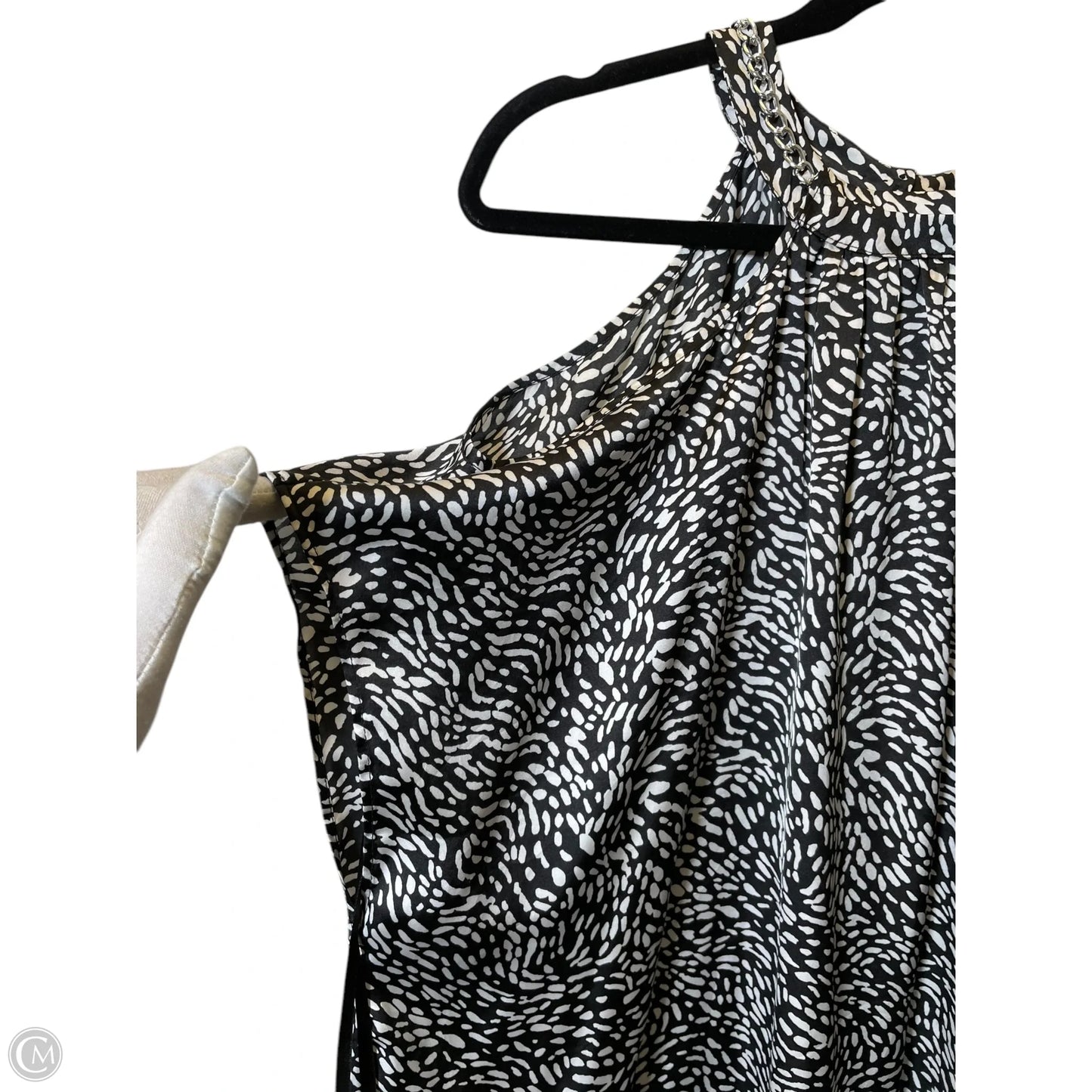 Top Short Sleeve By Belldini In Black & White, Size: 1x
