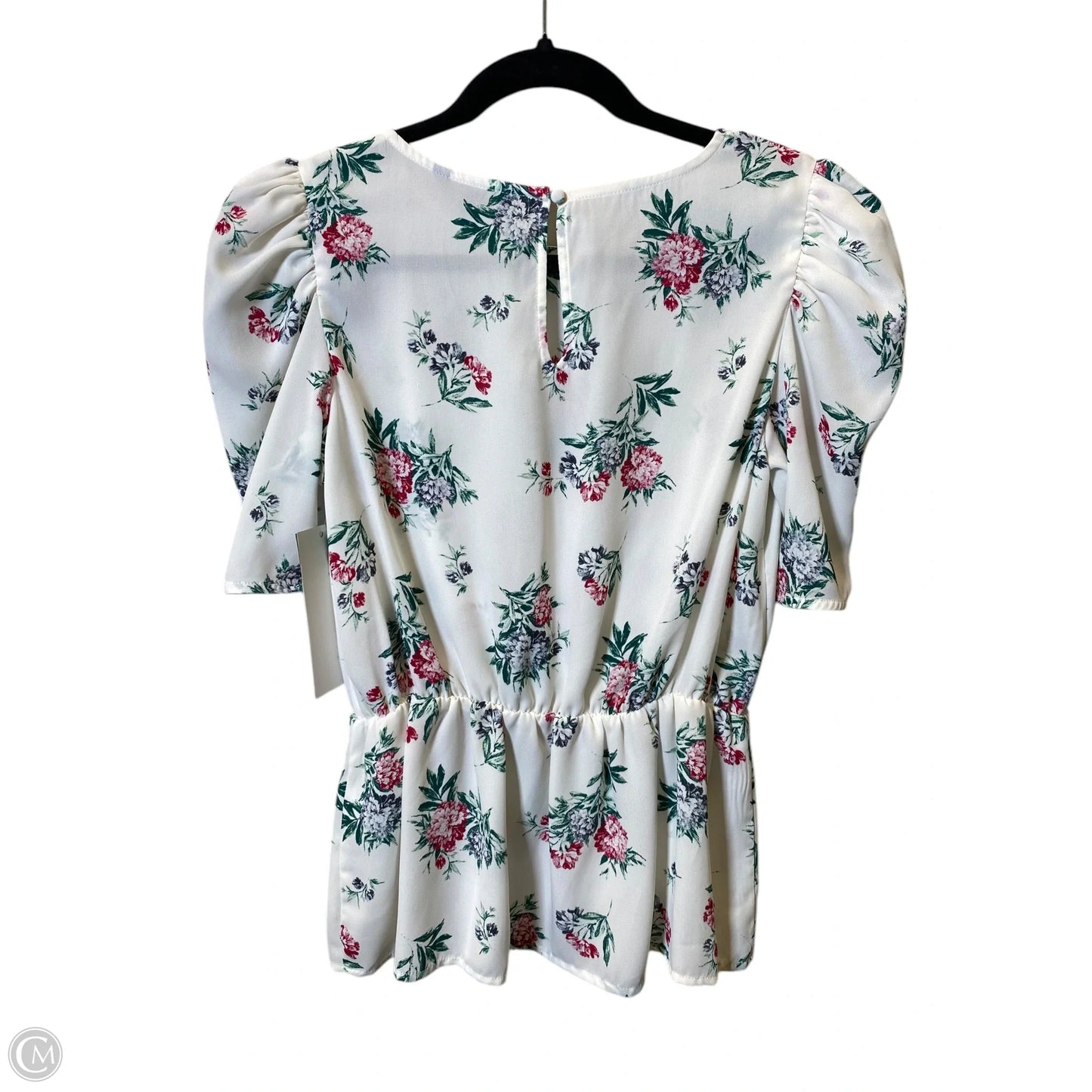 Top Short Sleeve By Banana Republic In Floral Print, Size: S