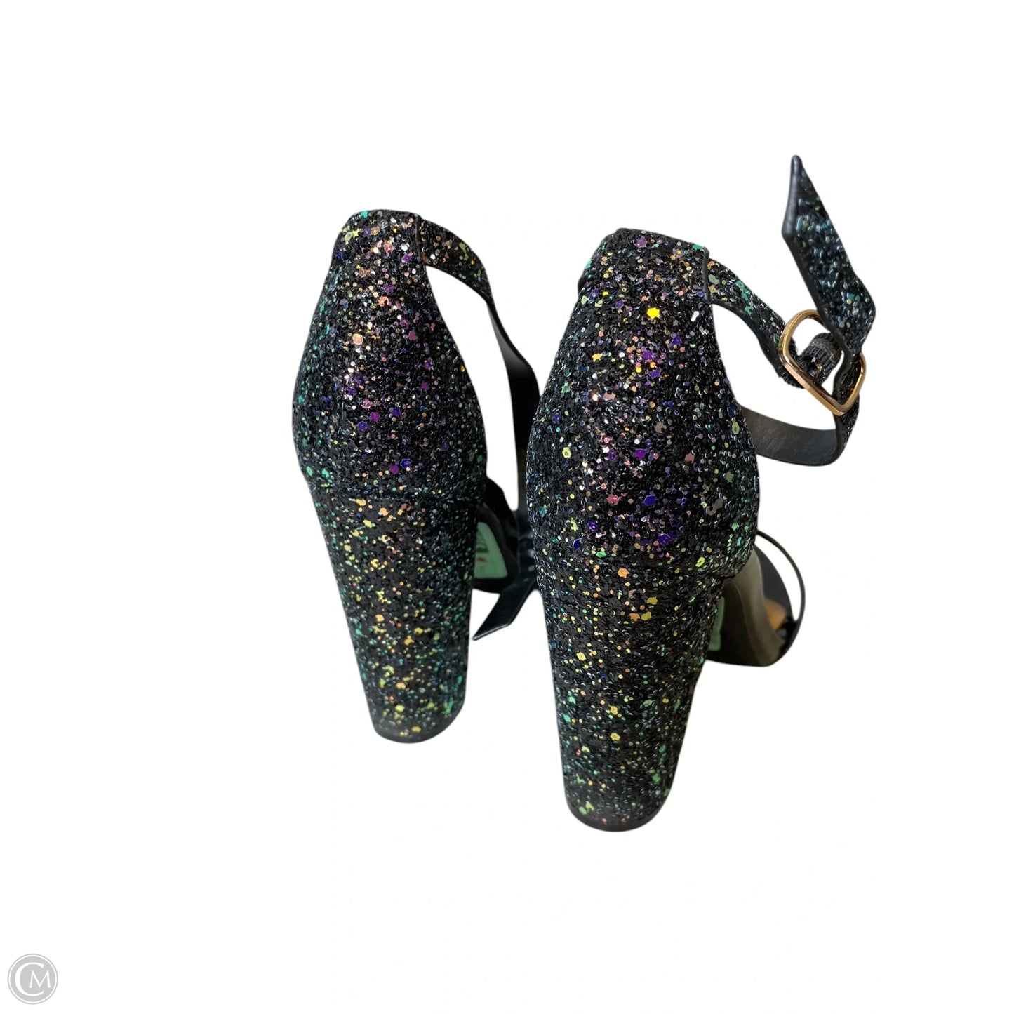 Sandals Heels Block By Bamboo In Multi-colored, Size: 6