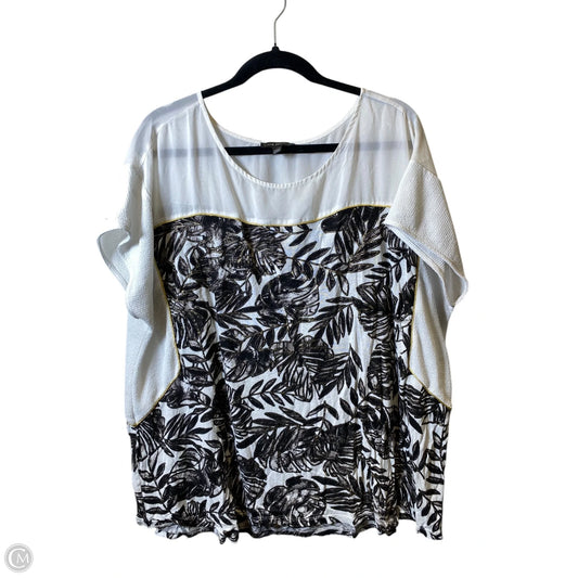 Top Short Sleeve By Lane Bryant In Multi-colored, Size: 3x