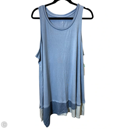 Top Sleeveless By Logo In Blue, Size: 2x