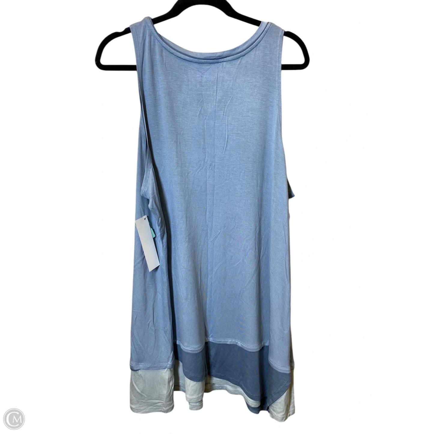 Top Sleeveless By Logo In Blue, Size: 2x