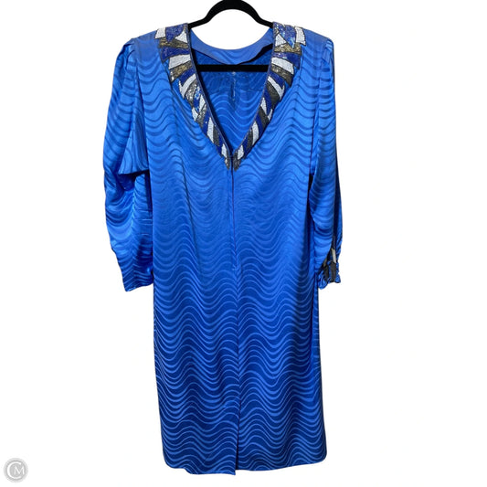 Dress Designer By Neiman Marcus In Blue, Size: 1x