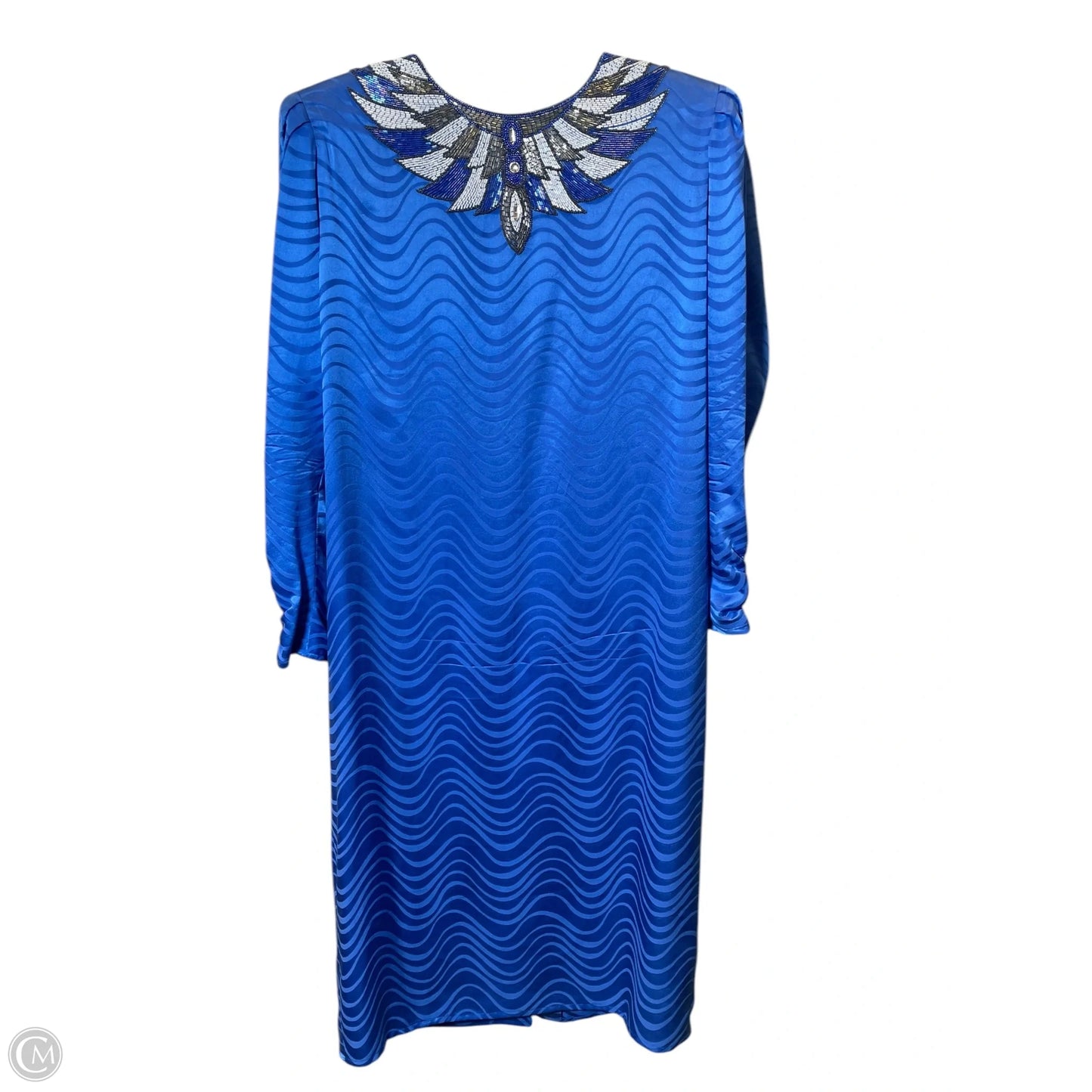 Dress Designer By Neiman Marcus In Blue, Size: 1x