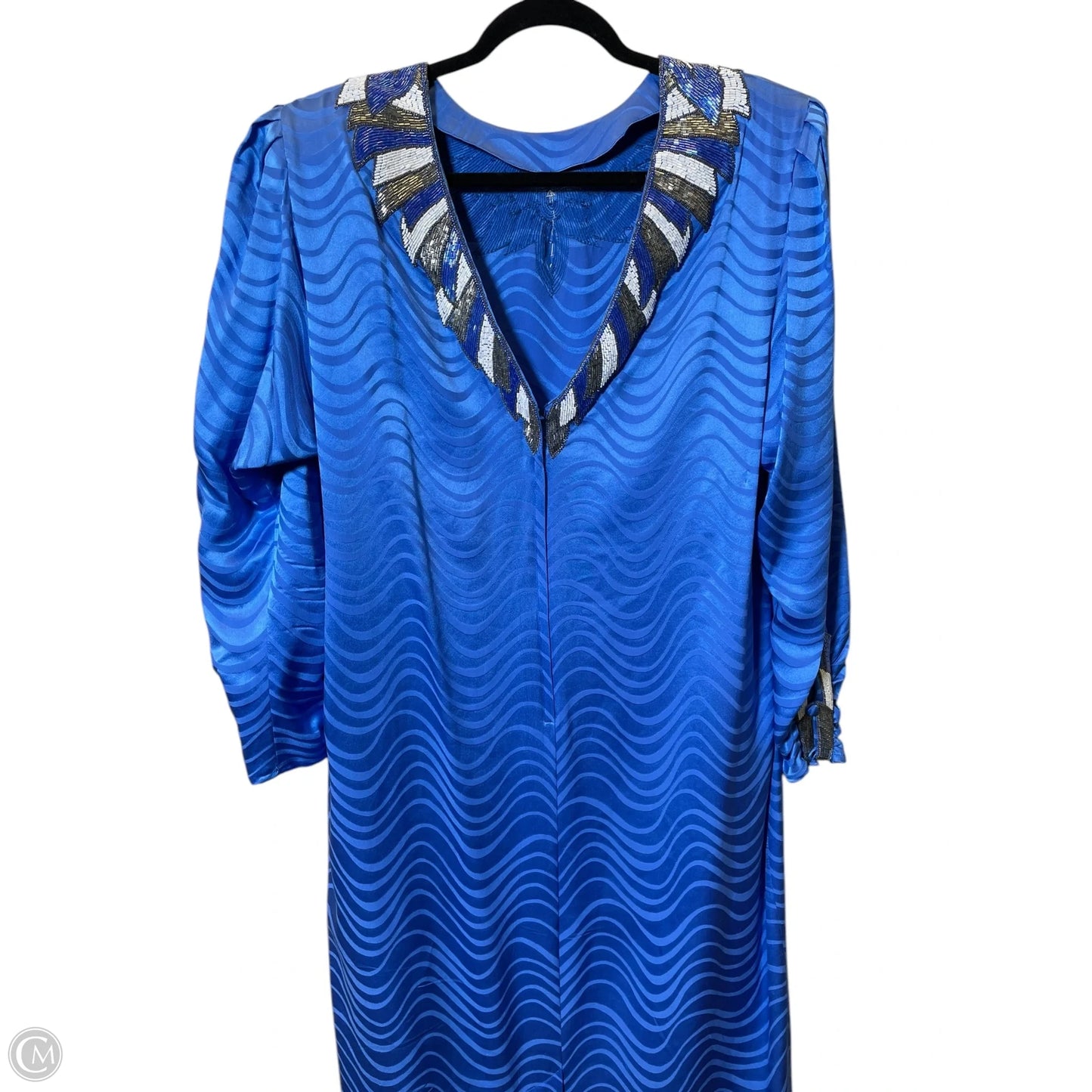 Dress Designer By Neiman Marcus In Blue, Size: 1x