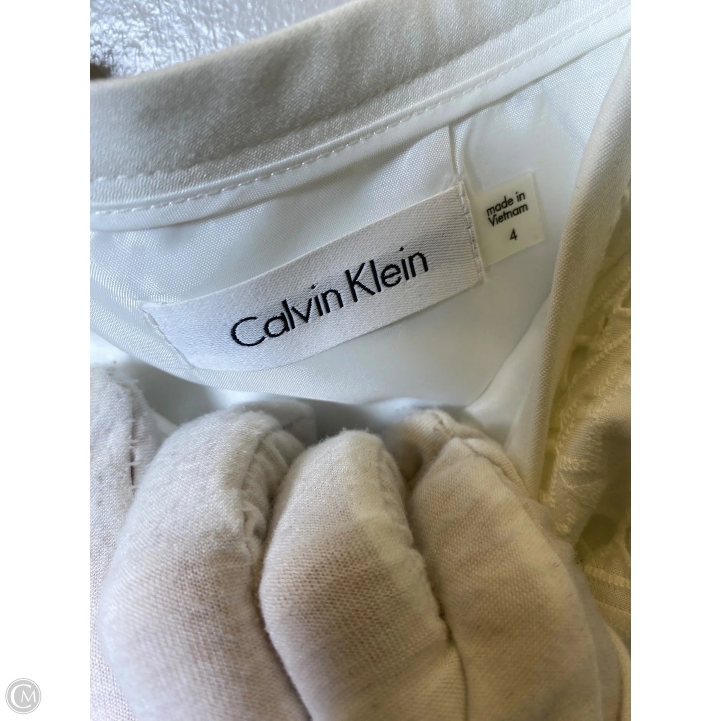 Skirt Midi By Calvin Klein In White, Size: 4