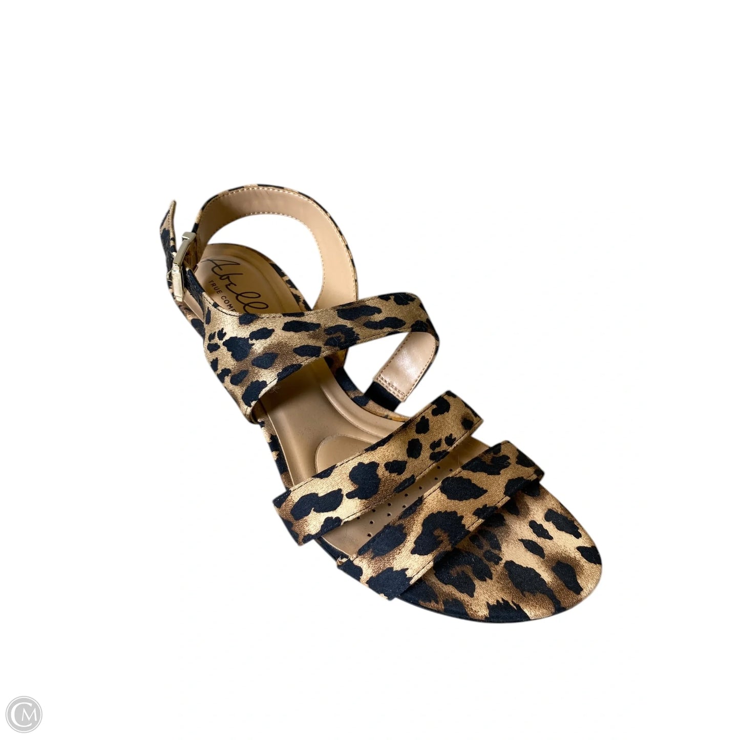 Sandals Heels Kitten By Cmc In Animal Print, Size: 7.5