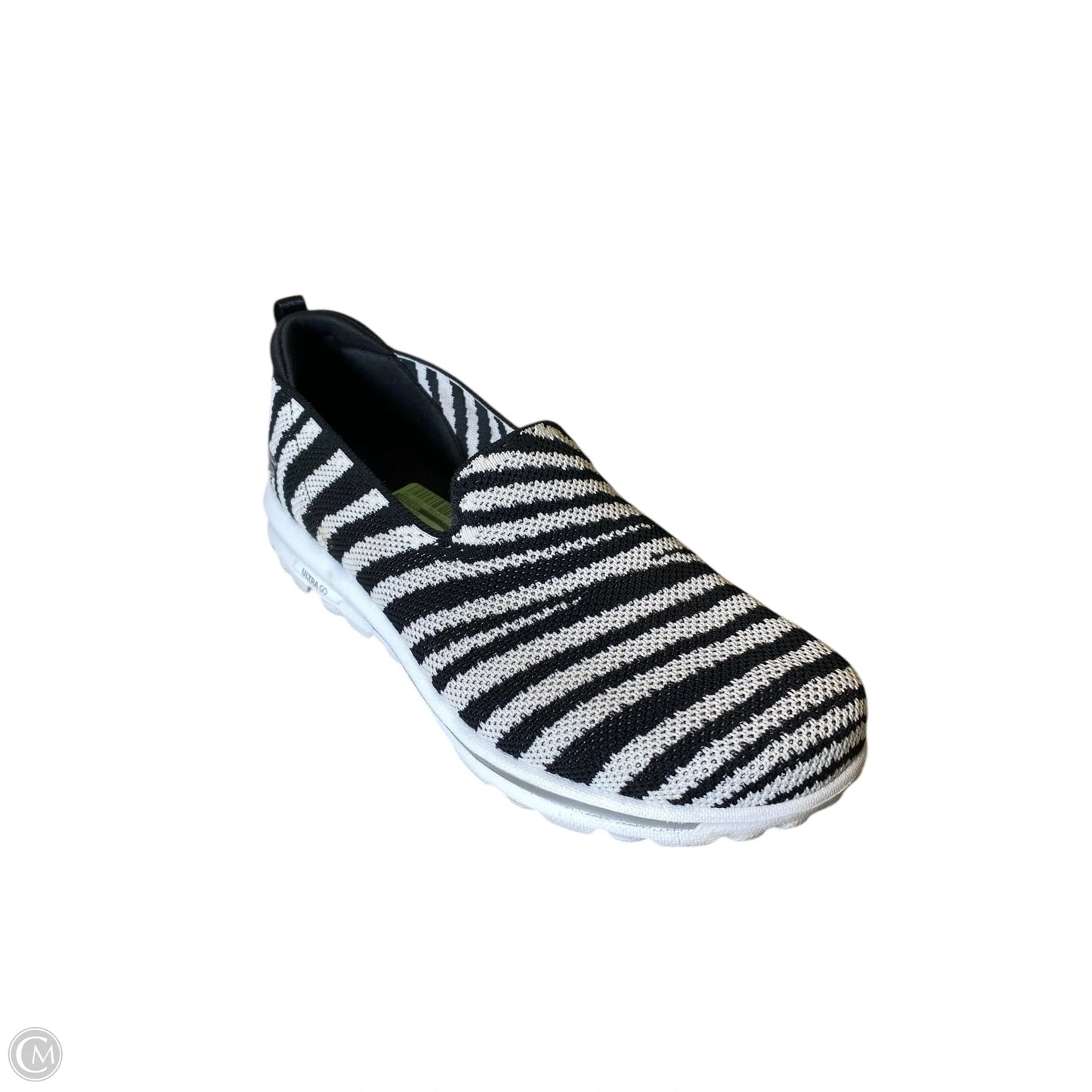 Shoes Flats By Skechers In Black & White, Size: 9