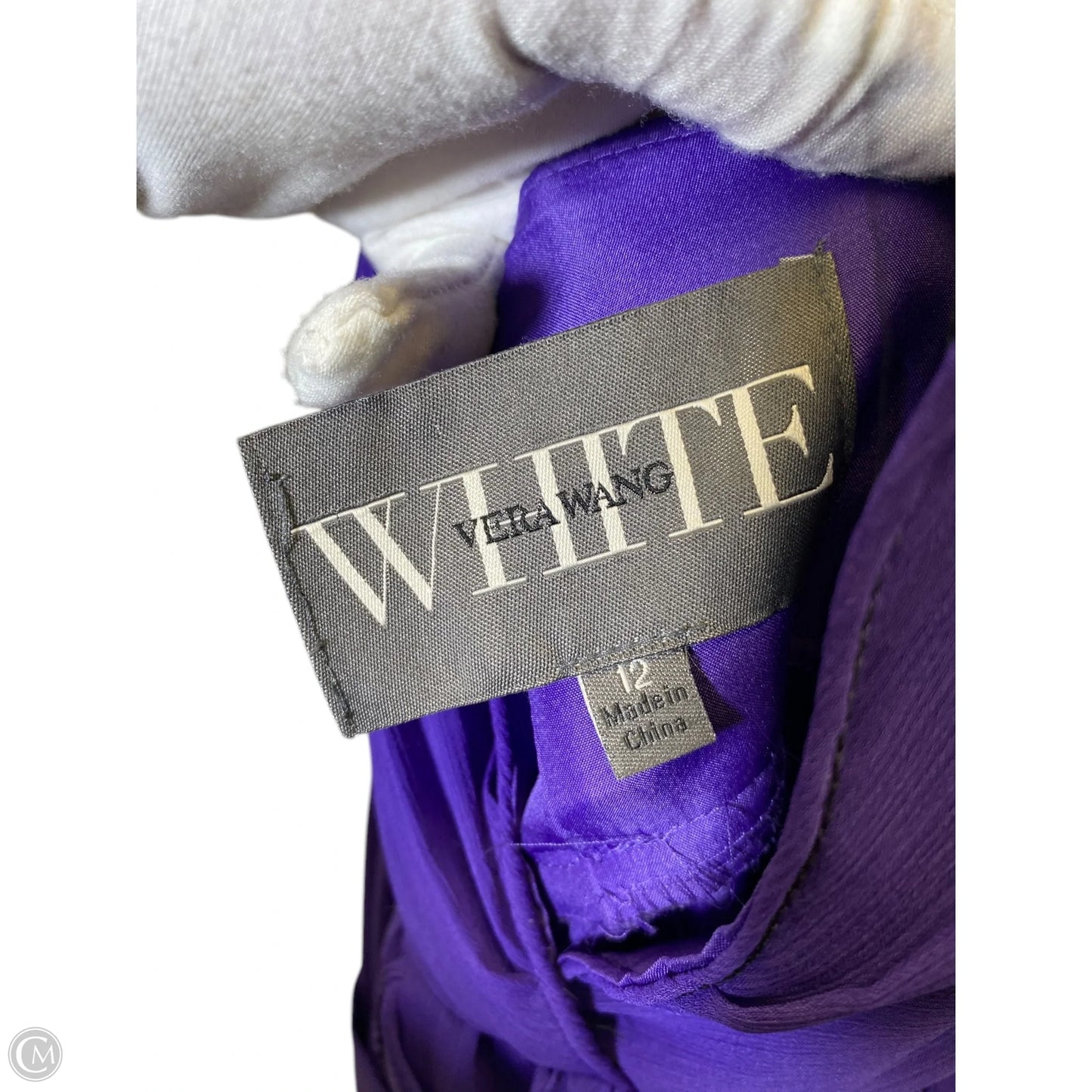 Dress Designer By Vera Wang In Purple, Size: 12