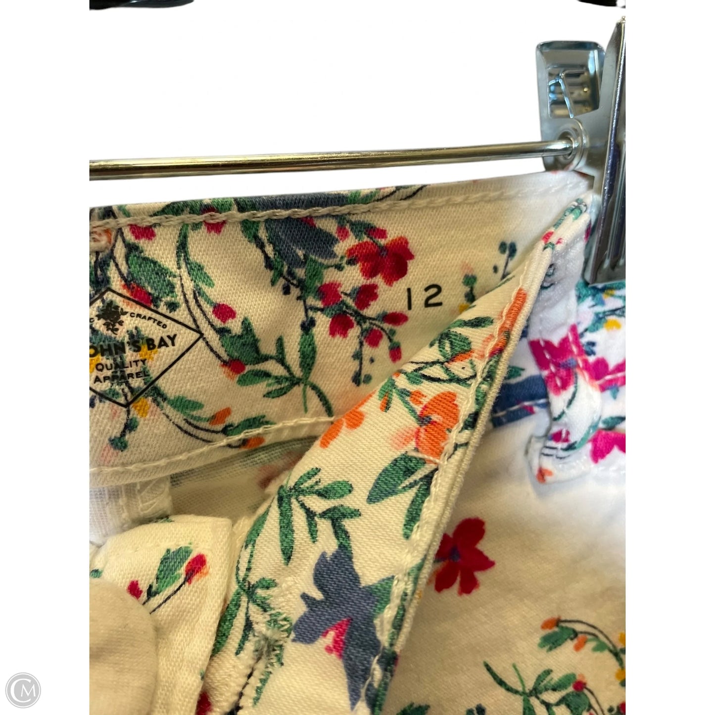 Capris By St Johns Bay In Floral Print, Size: 12