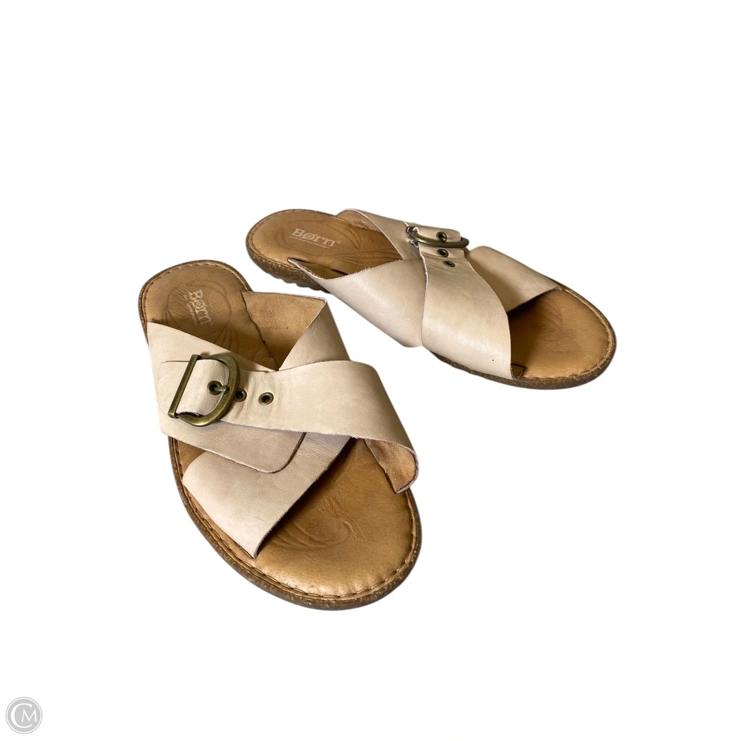 Sandals Flip Flops By Born In Tan, Size: 11