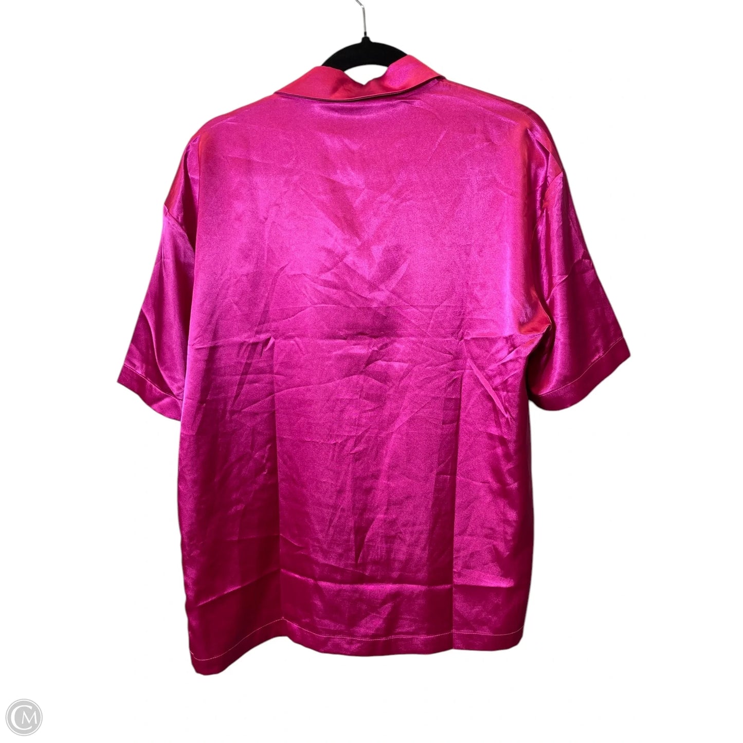 Blouse Short Sleeve By Cmc In Mauve, Size: M