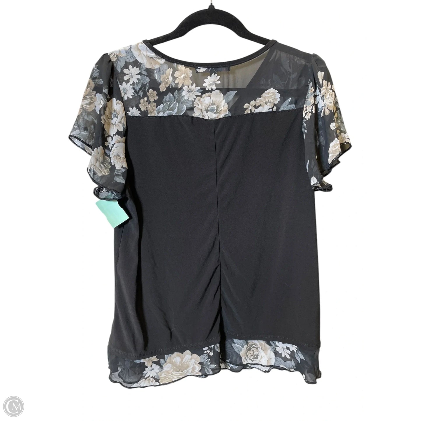 Top Short Sleeve By Cmc In Floral Print, Size: L