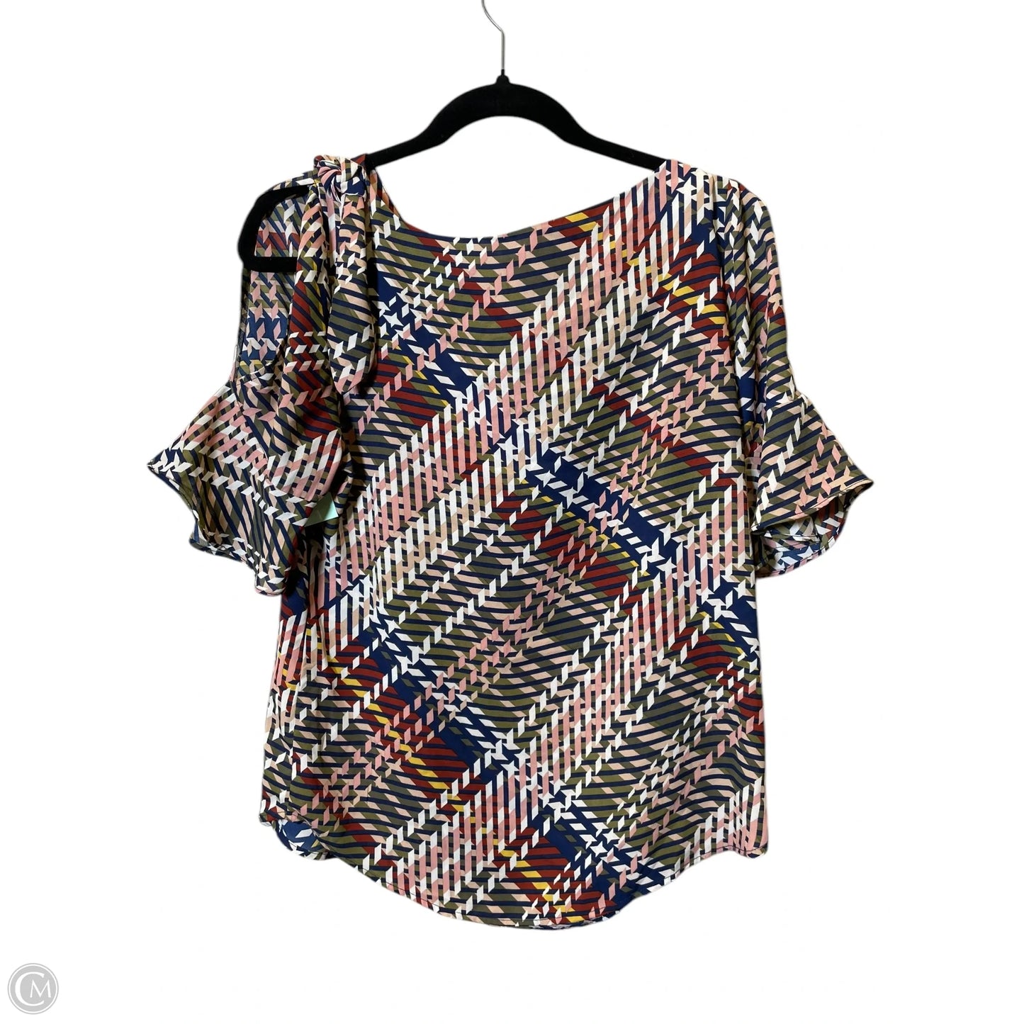 Top Short Sleeve By New York And Co In Multi-colored, Size: S