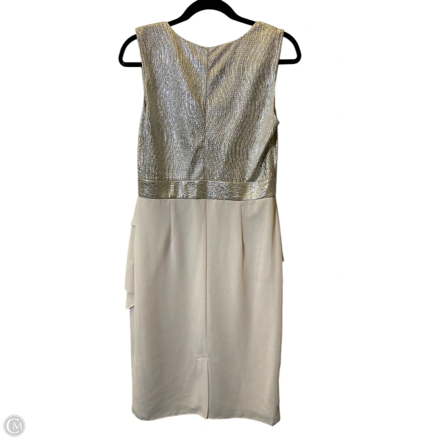 Dress Set 2pc By LE BOS In Gold & Tan, Size: 8