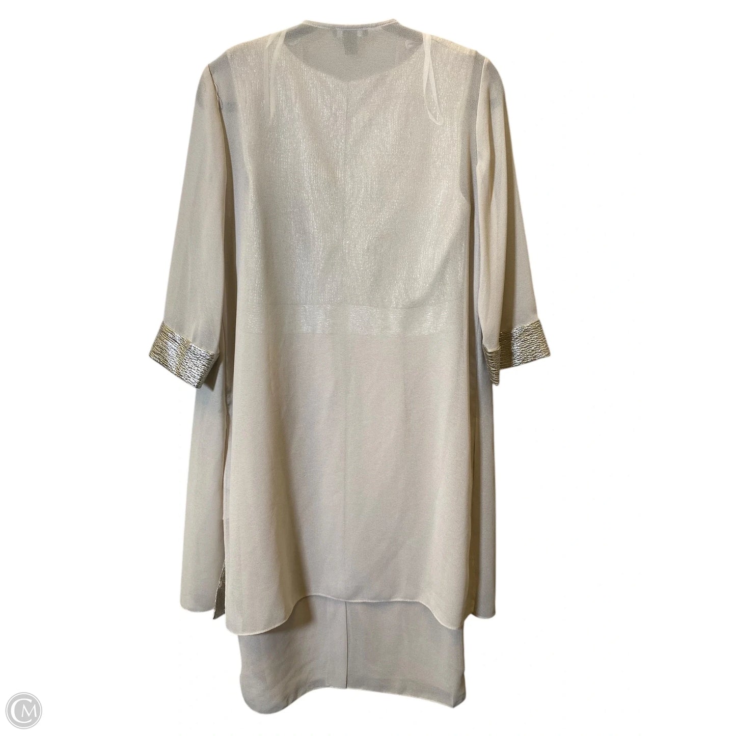 Dress Set 2pc By LE BOS In Gold & Tan, Size: 8