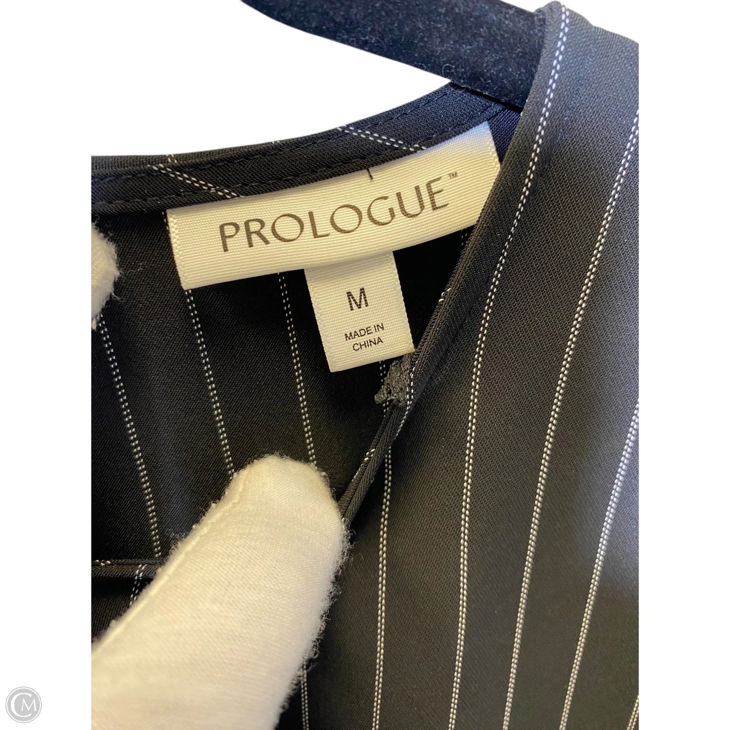 Dress Casual Midi By Prologue In Striped Pattern, Size: M