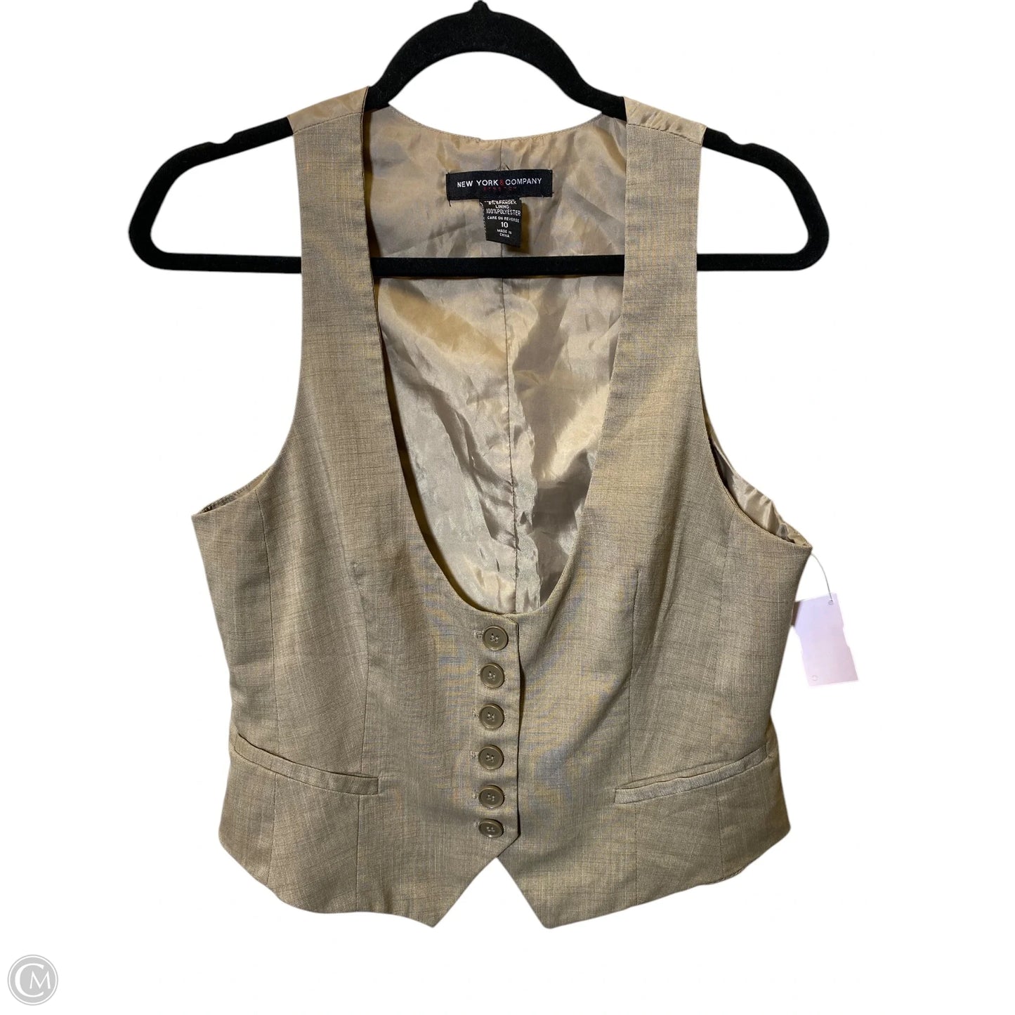 Vest Other By New York And Co In Beige, Size: 10