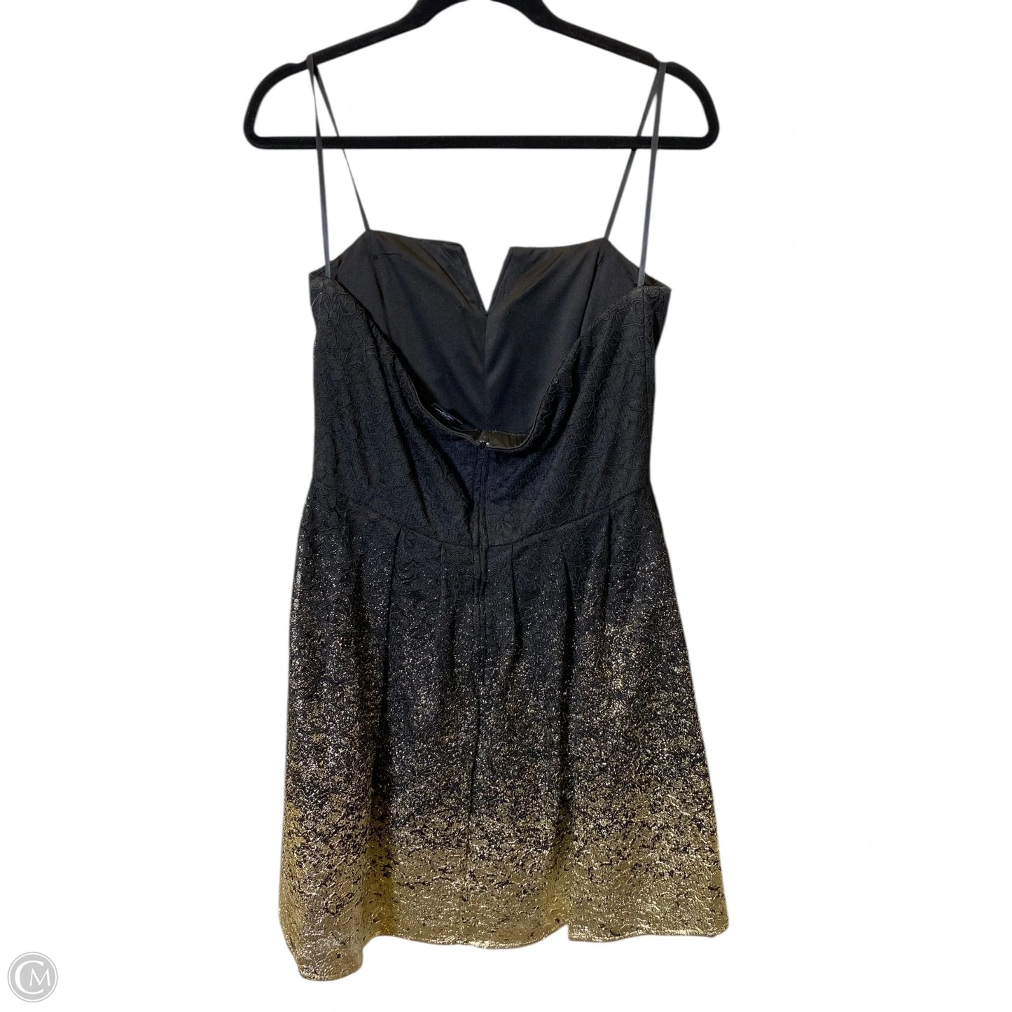 Dress Party Short By Cmc In Black & Gold, Size: M