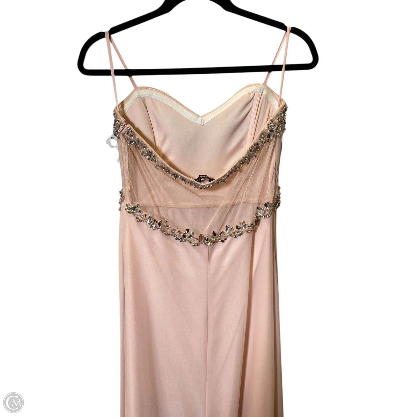 Dress Party Long By Sequin Hearts In Peach, Size: M