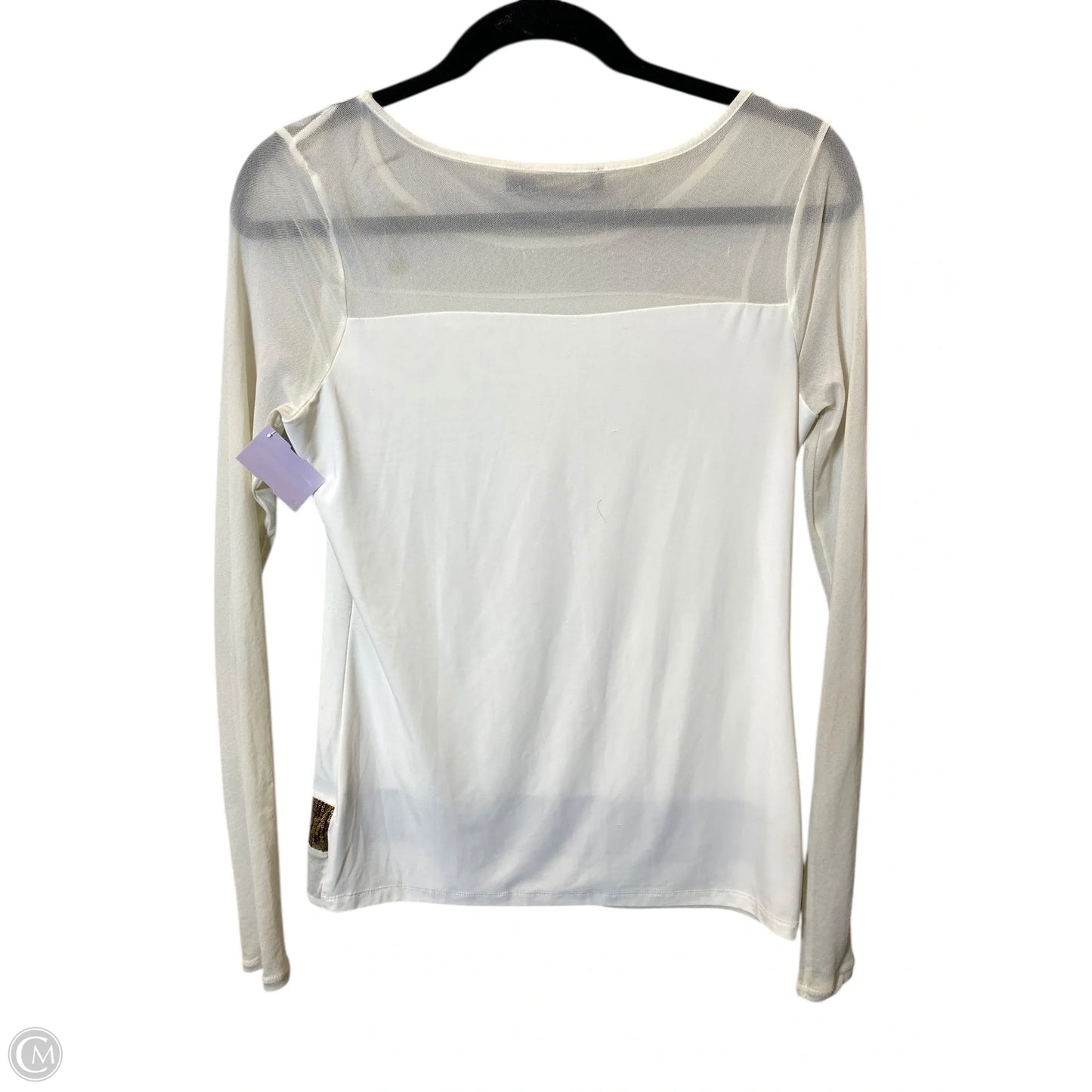 Top Long Sleeve By Cmc In Cream, Size: S