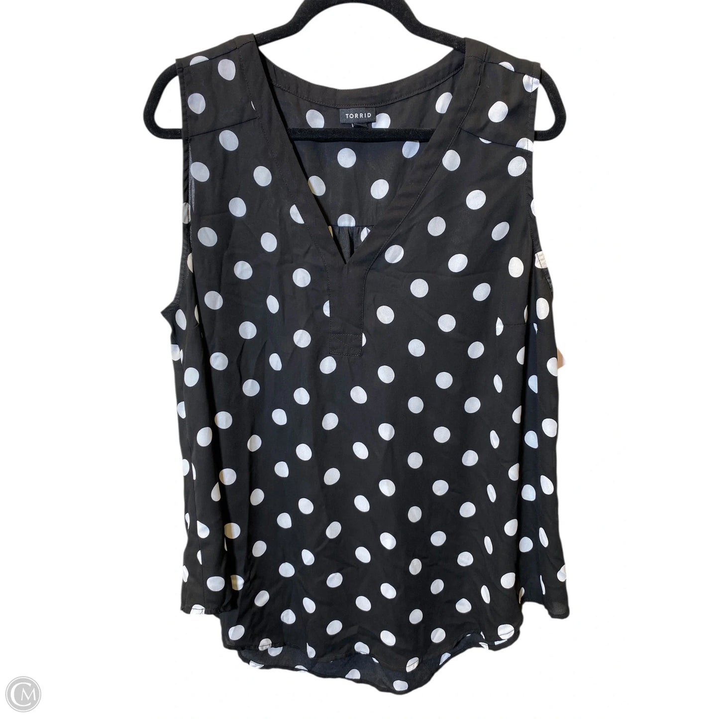 Top Sleeveless By Torrid In Polkadot Pattern, Size: 1x