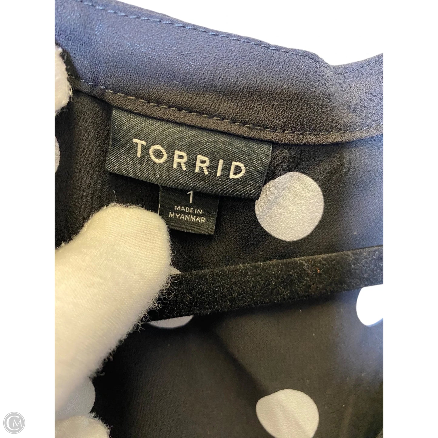 Top Sleeveless By Torrid In Polkadot Pattern, Size: 1x