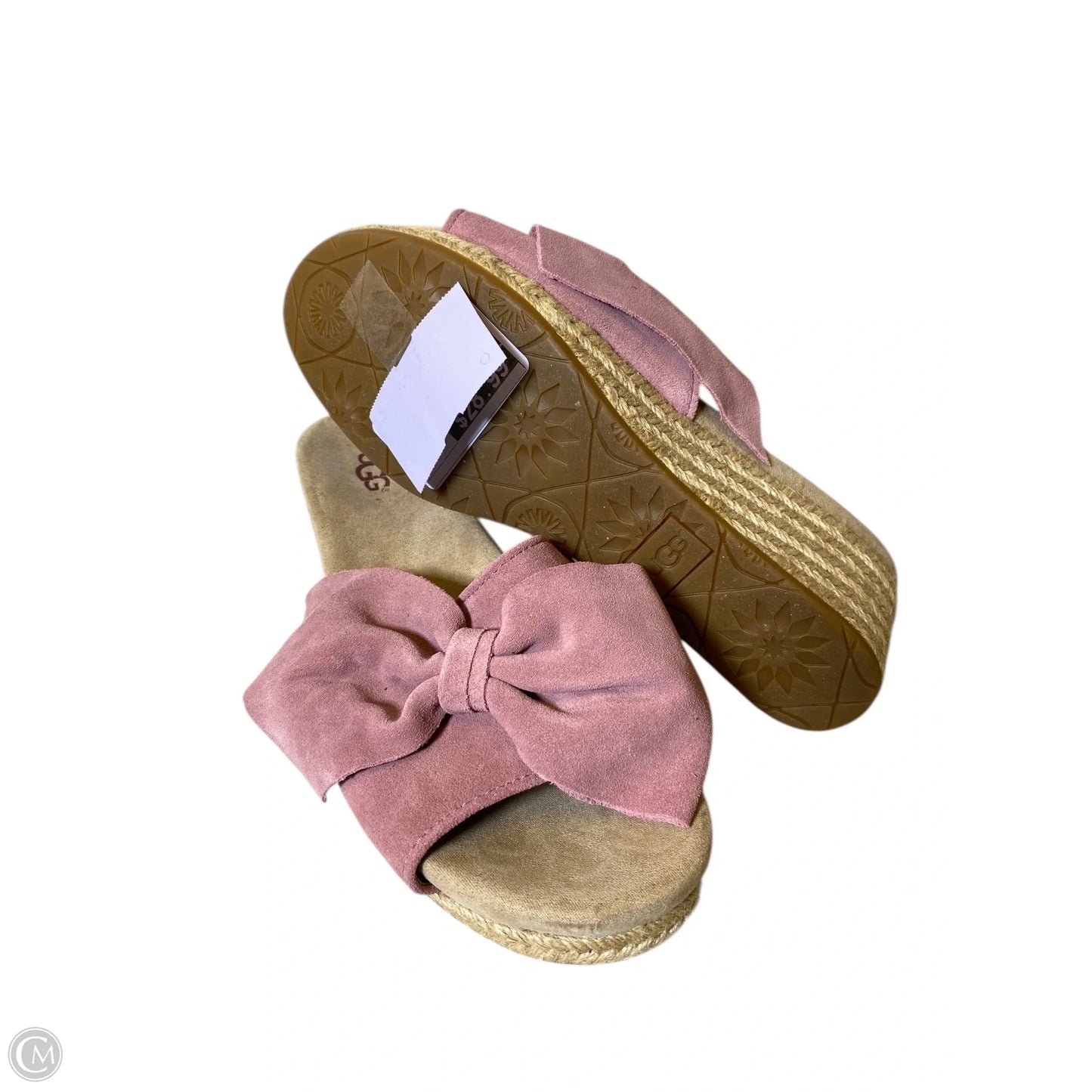 Sandals Designer By Ugg In Pink, Size: 8