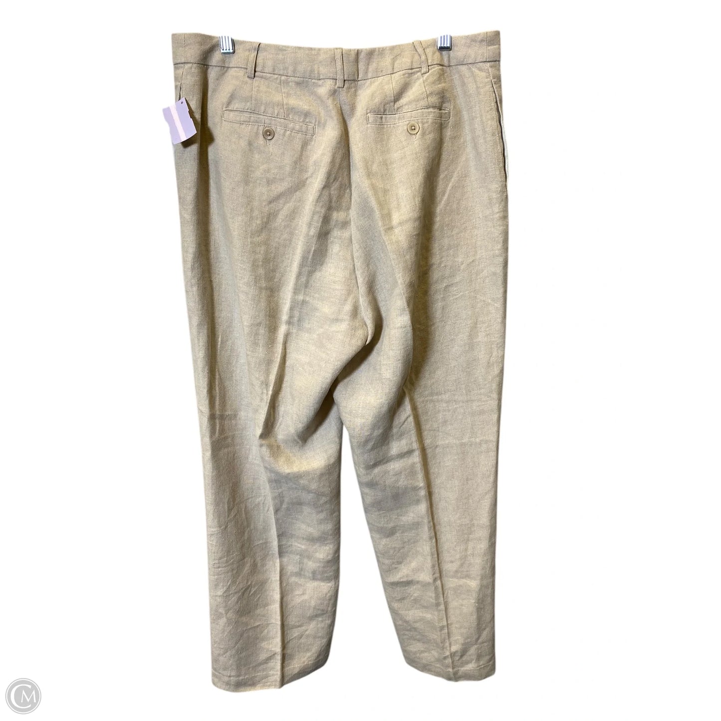 Pants Linen By Gap In Tan, Size: 16