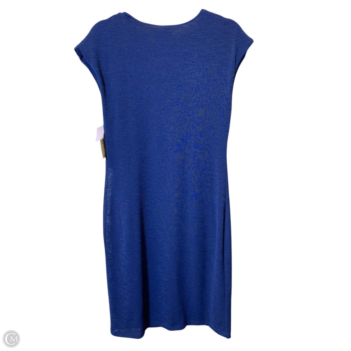 Dress Casual Midi By Liz Claiborne In Navy, Size: M
