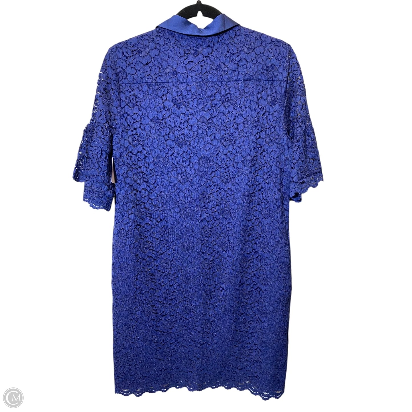 Dress Casual Midi By Banana Republic In Navy, Size: M
