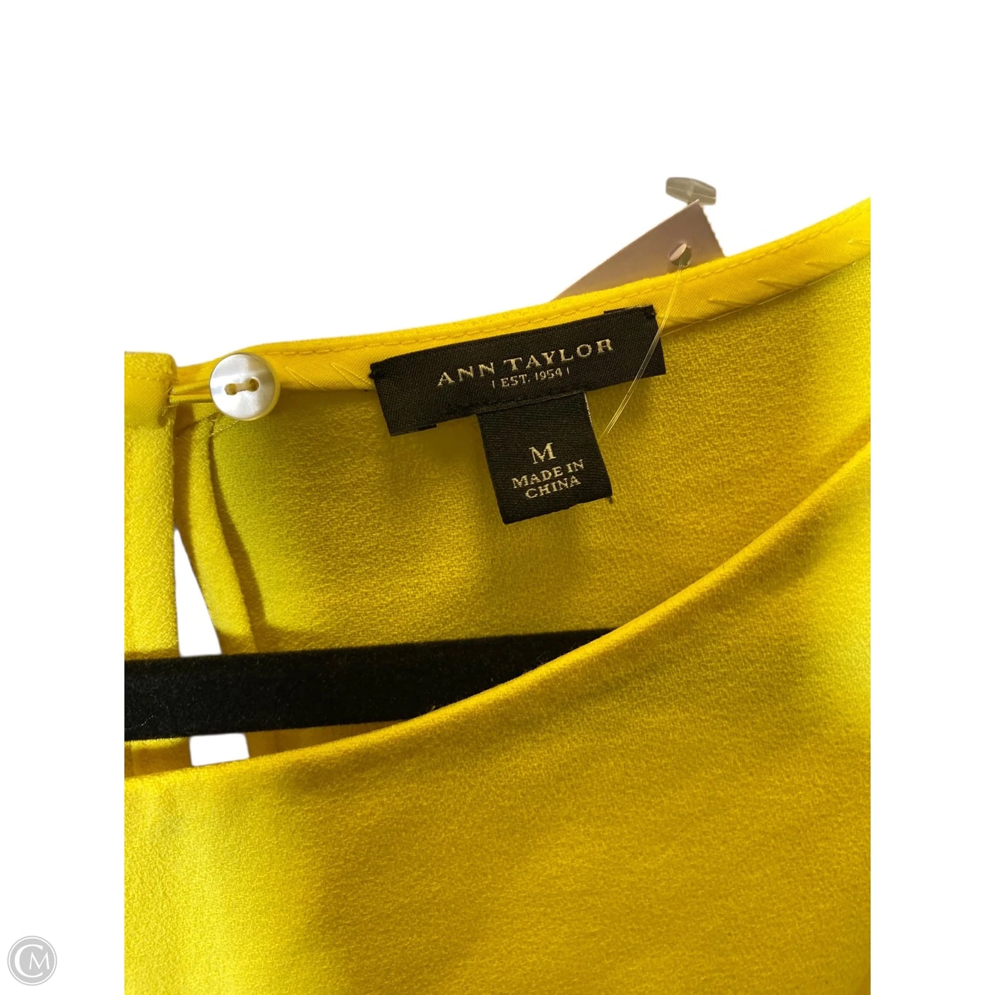 Top 3/4 Sleeve By Ann Taylor In Yellow, Size: M
