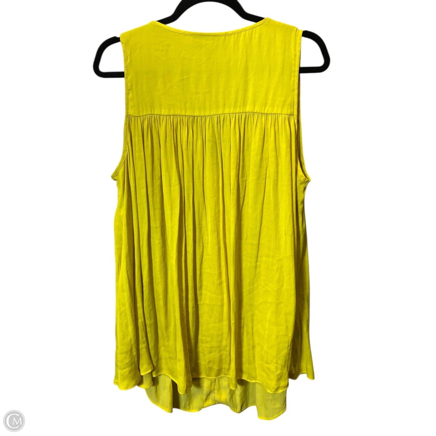 Top Sleeveless By Lane Bryant In Yellow, Size: 18