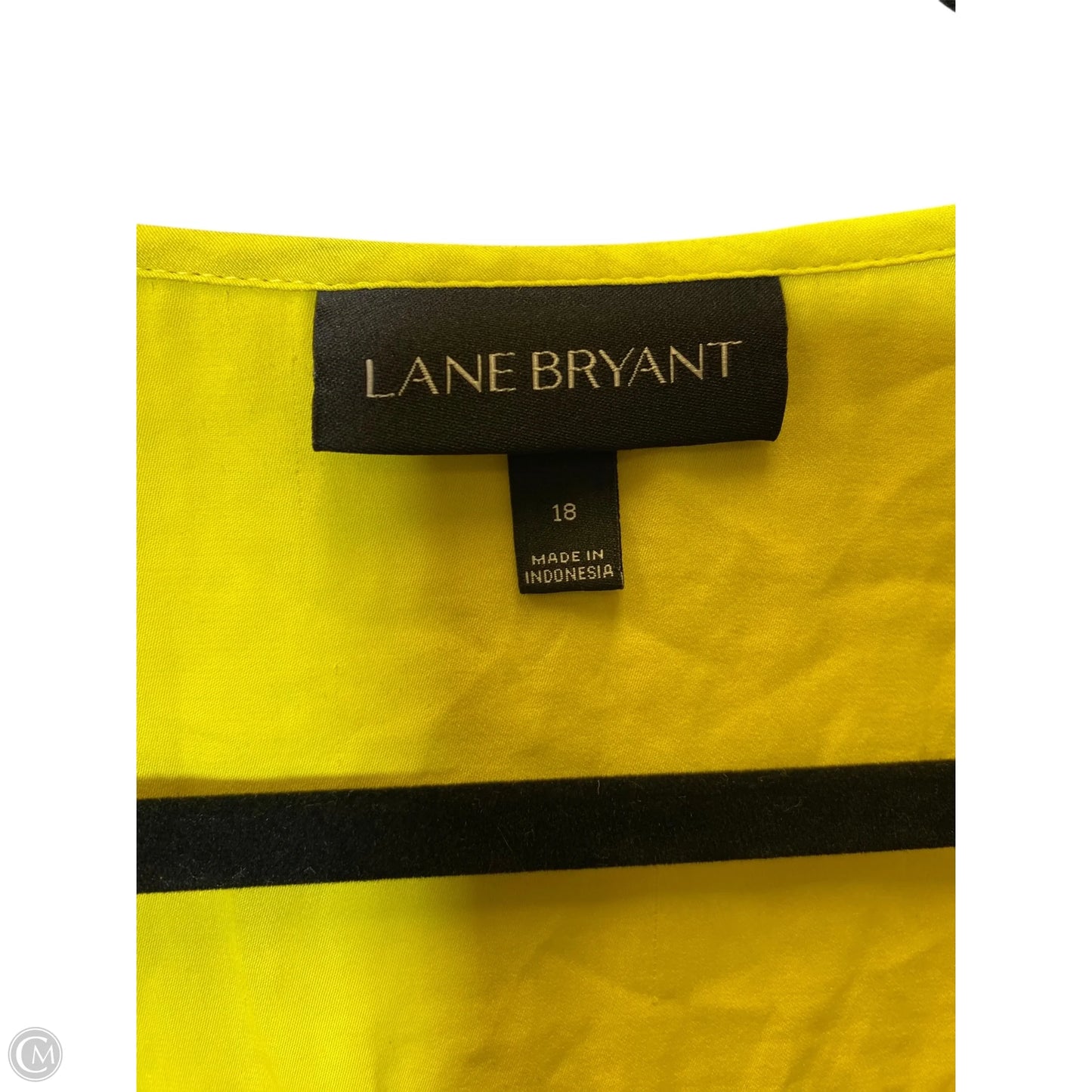 Top Sleeveless By Lane Bryant In Yellow, Size: 18