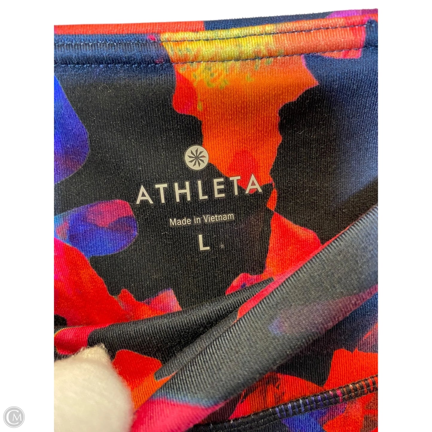 Athletic Capris By Athleta In Multi-colored, Size: L